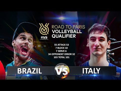 Brazil vs Italy | Volleyball Olympic QT 2023