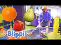 Blippi Learns Fruits Vegetables And More At The Children S Museum Educational Videos For Kids
