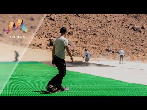 Trojena testing all-season ski surfaces