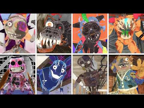 FNAF Security Breach RUIN - All BOSSES in BRIGHT Mode