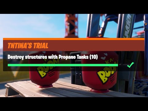 Destroy Structures with Propane Tanks (10) - Fortnite TNTina's Trial Challenges