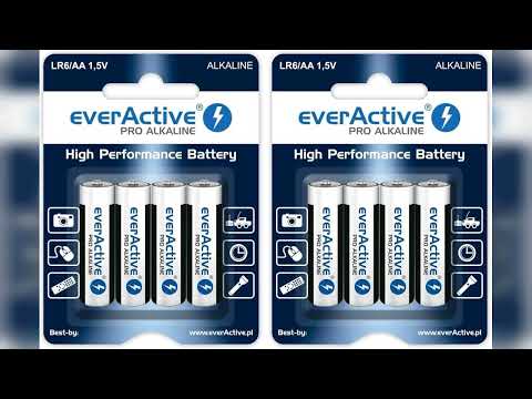 Rezension: EverActive AA Batteries Pack of 4 Pro Alkaline Mignon LR6 R6 1.5V Highest Performance ...