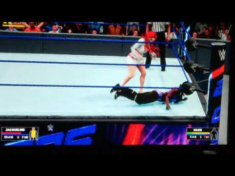 WWE 2k18 eva Marie  vs jacqueline