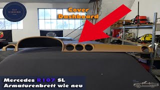 Mercedes R107: Pokrowiec na deskę rozdzielczą - unboxing i montaż