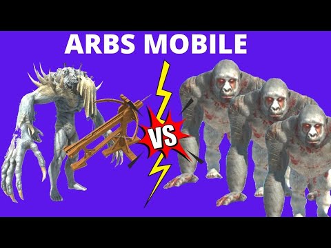 TOURNAMENT ARBS MOBILE - 1 X INFERNALS WITH BALISTA VS 3X PRIMATES  - ANIMAL REVOLT BATTLE SIMULATOR