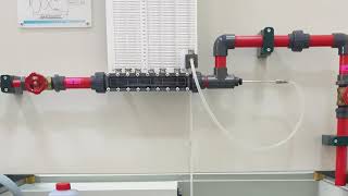 Bernoulli's principle experiment for fluid mechanics lab