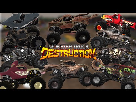 Monster Truck Destruction - ALL UNOFFICIAL Monster Jam Trucks 10 Truck Freestyle!