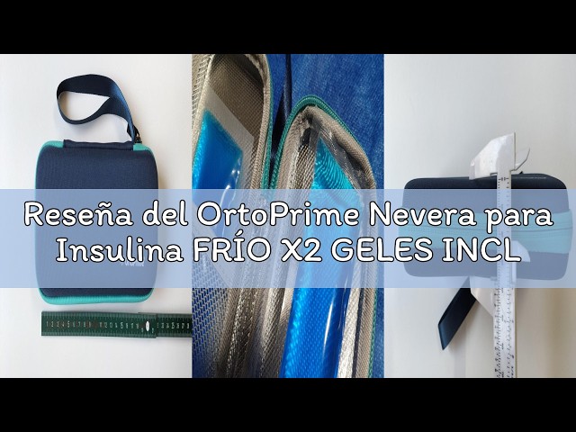 Vídeo relacionado con OrtoPrime Nevera para Insulina FRÍO X2 GELES INCLUIDOS Porta insulina - Isotérmico Insulina FRÍO 12H Nevera Insulina Viaje - Nevera Medicamentos Portátil para DIABÉTICOS 12H