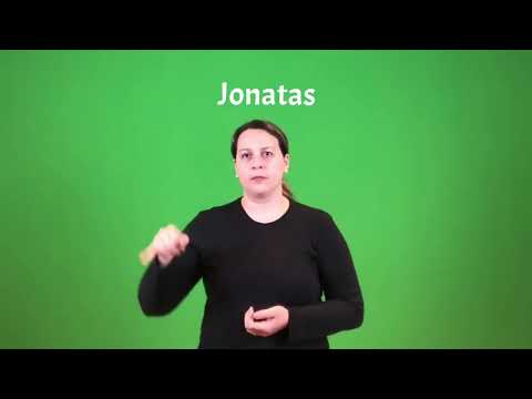 Sinal de Jonatas em libras