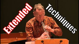 Contemporary Oboe Techniques - A Guide for Composers (Part I)