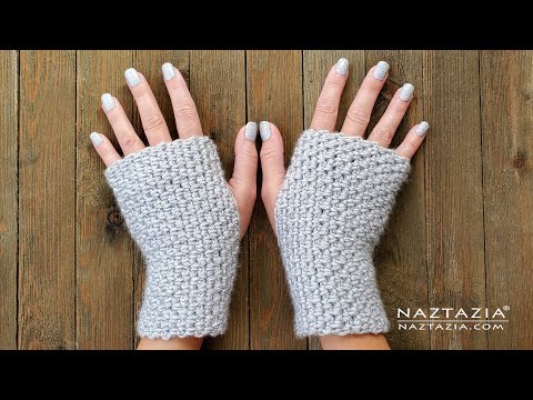 How to Crochet Easy Fingerless Gloves Mitts DIY Tutorial and Pattern for Easy and Quick Gifts