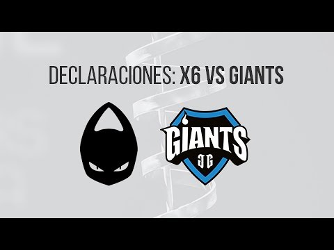 Declaraciones: x6tence vs Giants #ESLMastersCS
