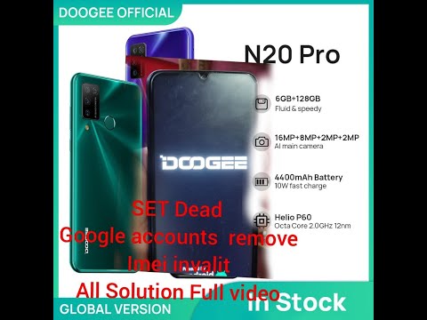 Doogee N20 Pro google Account remove/Set dead Solution 100% Done