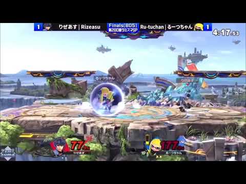 【スマブラSP】りぜあす選手の綺麗な下り空上撃墜＆見事な最大反撃