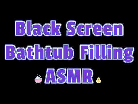 Black Screen Bathtub Filling Sound and Bathroom Fan | Running Water Sounds for Sleep 😴