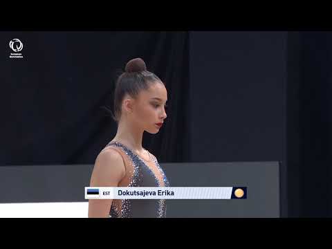 Erika DOKUTSAJEVA (EST) - 2020 Rhythmic Europeans, junior ball final