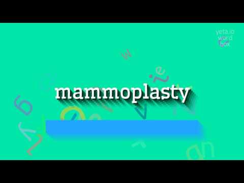 HOW TO SAY MAMMOPLASTY? #mammoplasty