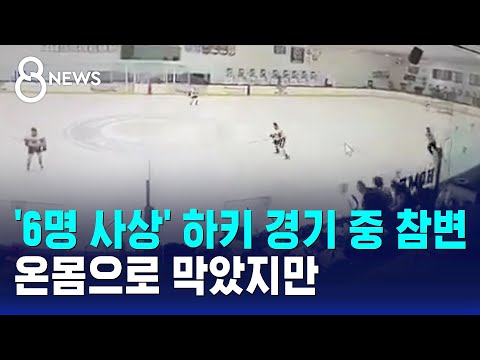 '6명 사상' 하키 경기 중 참변…온몸으로 막았지만 / SBS 8뉴스