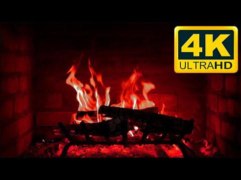 Cozy Fireplace 4K 🔥(12 Hours) Crackling Fire For Deep Sleep
