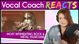 Vocal Coach reacts to 10 Most Intimidating Rock and Metal Musicians