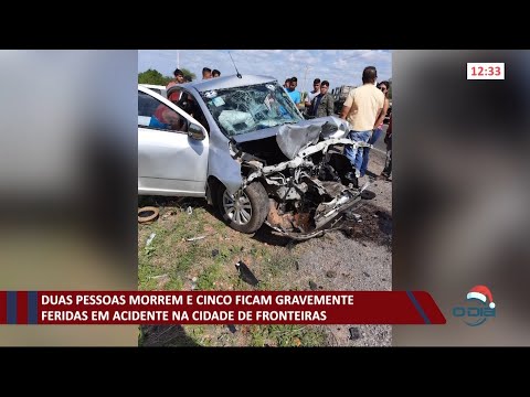 Duas pessoas morrem e cinco ficam gravemente feridas em acidente na BR-230 em Fronteiras 30 12 2020