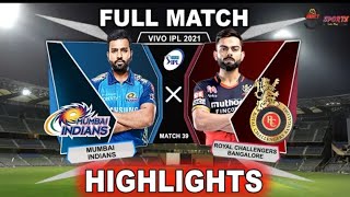 RCB VS MI IPL 2021 Match 39 Full Highlights.Banglore vs mumbai match highlights