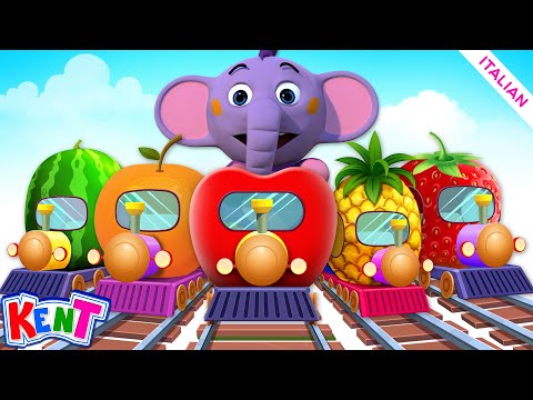Impara La Frutta 🍓🍍 Kent l'elefante Italiano | Cartone Animato Educativo