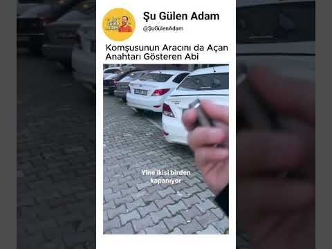 Kendi Anahtarı Komşusunun da Arabasını Açıyor