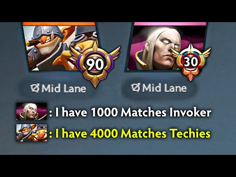 Battle of 4000 Games Techies vs 1000 Games Invoker (13k MMR)