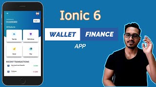 Ionic 6 Wallet app | Finance app - UI (with dynamic content)