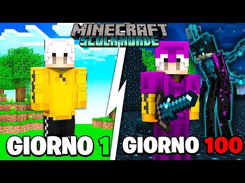 SOPRAVVIVO 100 giorni in un APOCALISSE DI SCULK di MINECRAFT