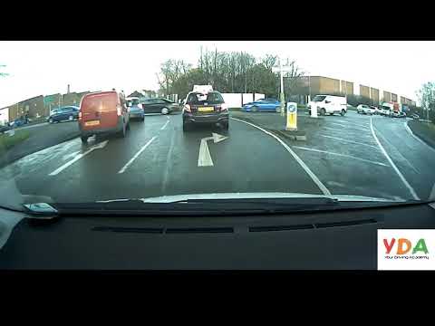 Part of a video titled How To take the third (3rd) exit at Roundabouts - Barkby Road