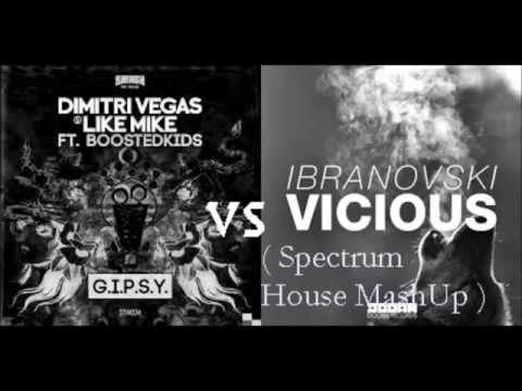 Dimitri Vegas & Like Mike vs Ibranovski  - G.I.P.S.Y - Vicious ( Spectrum House MashUp )