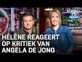 Hélène reageert op kritiek Angela de Jong: 'Ik moet nog veel leren' | VERONICA INSIDE RADIO