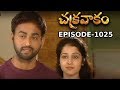 Episode 1025 Chakravakam Telugu Daily Serial Manjula Naidu Loud Speaker