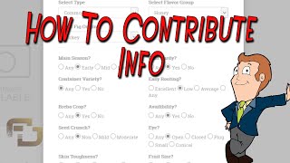 How to contribute information | Fig Database