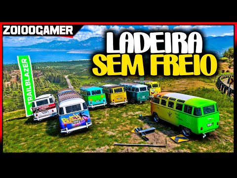 LADEIRA sem FREIO de KOMBI V12 BITURBO - FORZA HORIZON 5 GAMEPLAY 4K