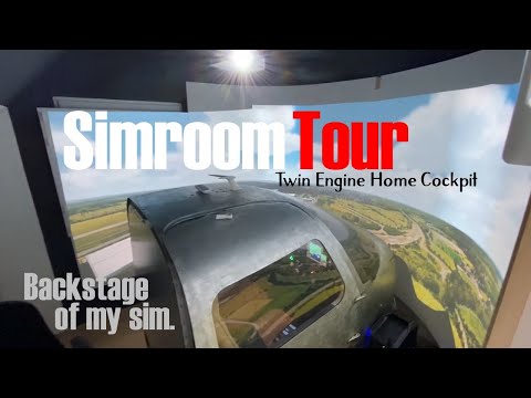 Simroom-Tour of my twin-engine Home Cockpit
