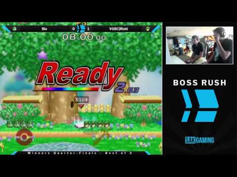 Boss Rush SmashG0D Winners Quarter-Finals - Bin (Jigglypuff) vs VGBC|Rishi (Marth)