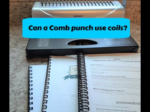 Can a Comb binding machine use 4:1 coils?
