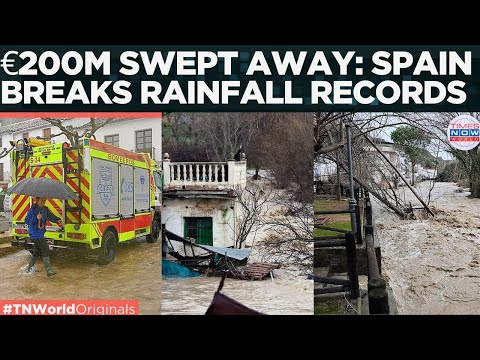 SPAIN FLOOD HORROR: Storm Leonardo Destroys Everything! 512 mm Rain Bomb Hits Grazalema! | WATCH