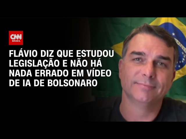 Flávio: Bolsonaro não sabia do vídeo de IA na convenção | LIVE CNN
