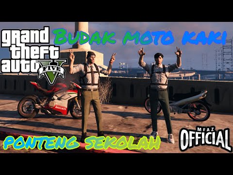 BUDAK MOTOR KAKI PONTENG SEKOLAH - GTA 5