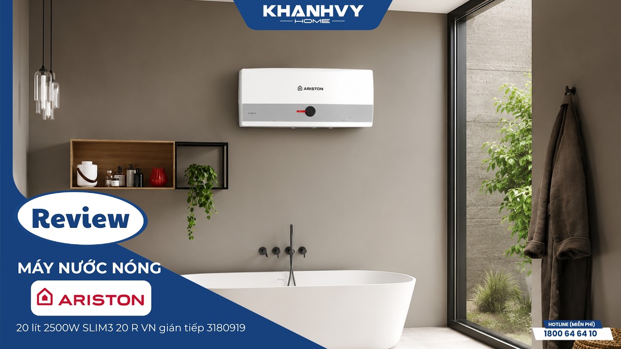 Máy nước nóng gián tiếp Ariston 20 lít 2500W SLIM3 20 R 3180919