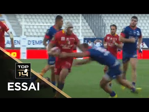 TOP 14 - Essai Seilala LAM (USAP) - Grenoble - Perpignan - J5 - Saison 2018/2019