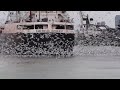 Gull Feeding Frenzy With M V American Courage Cleveland OH 12 22 22