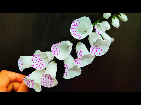 Forever Blooms|How to make Foxgloves|Crepe Paper Flowers| Handmade Flowers