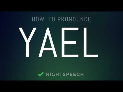 Yael - How to pronounce Yael