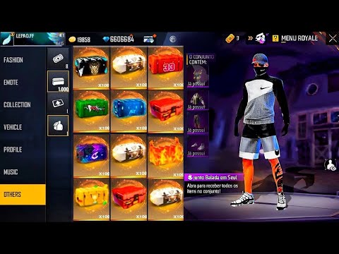 GASTANDO 10000 DIAMANTES APENAS EN CAJAS🔥ABRIENDO 1000 CAJAS RARAS EN FREE FIRE💎