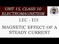 Magnetic Effect Of Steady A Current Class 10 Magnetic Field Electromagntism